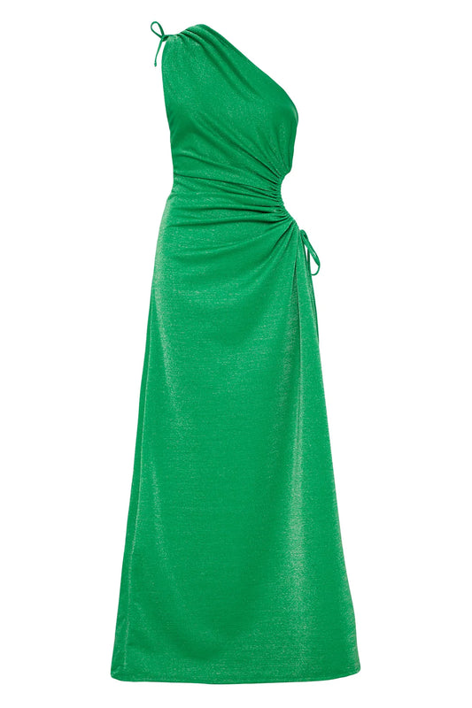 Nour Green Shimmer Dress