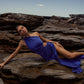 Dress Hire Australia [brand_name] Nour Blue Shimmer Dress - Momentary Wardrobe 