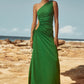 Dress Hire Australia [brand_name] Nour Green Shimmer Dress - Momentary Wardrobe 