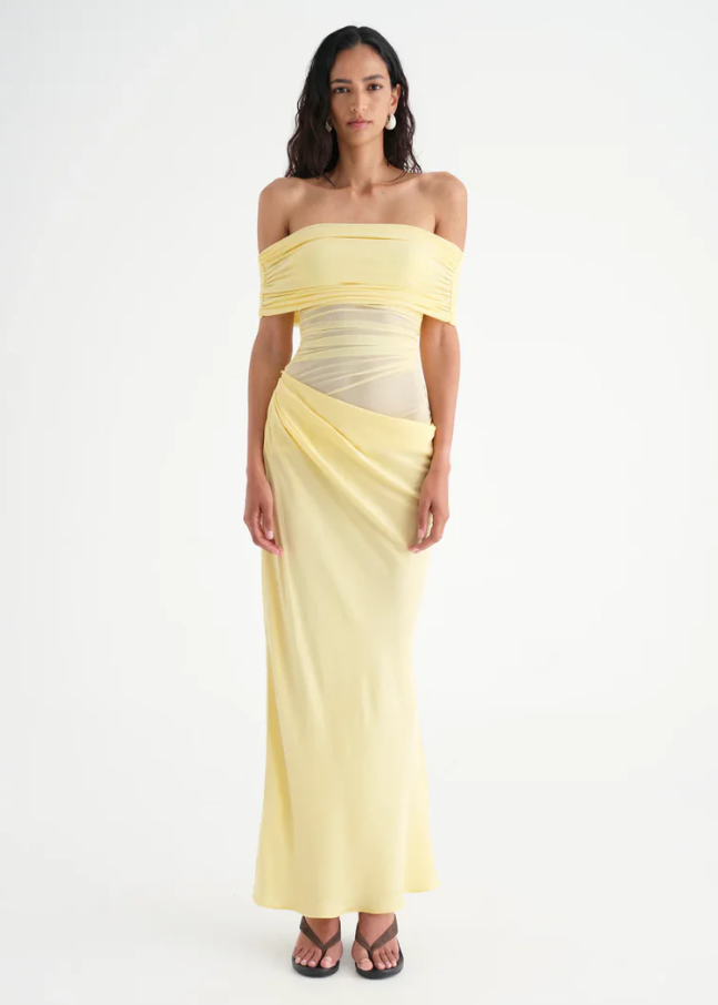 Nico Off Shoulder Maxi Dress Butter