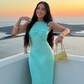Dress Hire Australia [brand_name] Giselle Maxi Aquamarine - Momentary Wardrobe 