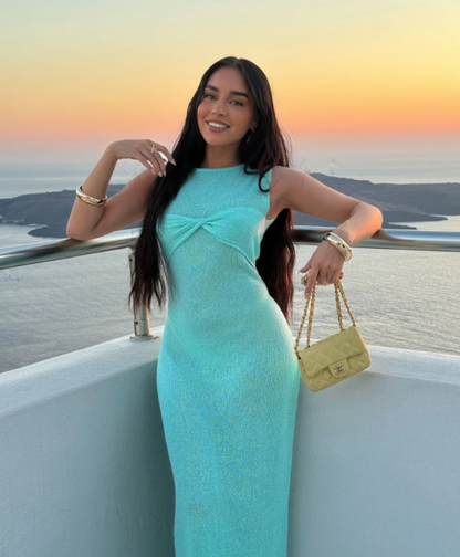 Dress Hire Australia [brand_name] Giselle Maxi Aquamarine - Momentary Wardrobe 