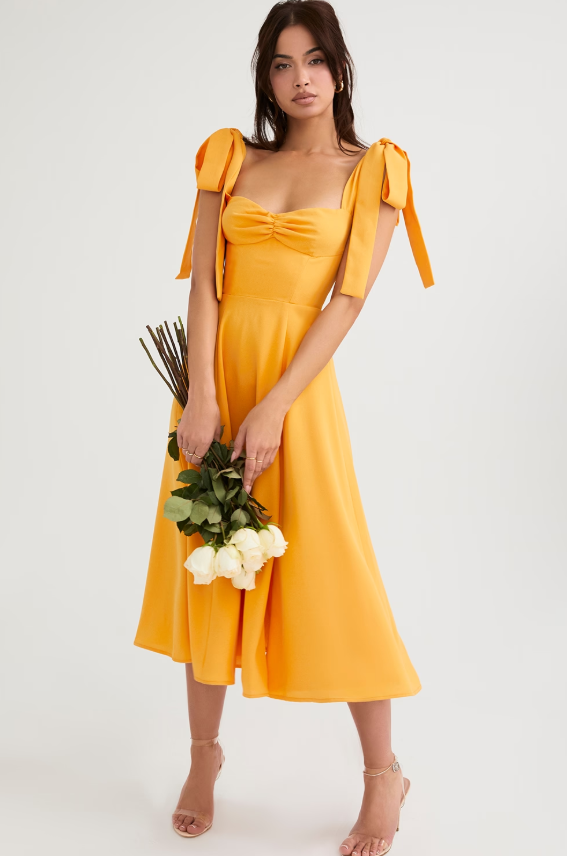 Dress Hire Australia [brand_name] Alicia Tangerine Midi Sundress - Dress Loop 