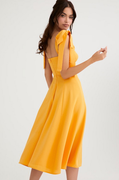 Dress Hire Australia [brand_name] Alicia Tangerine Midi Sundress - Dress Loop 
