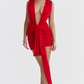 Dress Hire Australia [brand_name] Aliza Cherry Gathered Mini Dress - Dress Loop 