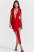 Dress Hire Australia [brand_name] Aliza Cherry Gathered Mini Dress - Dress Loop 
