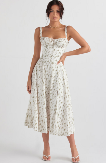 Dress Hire Australia [brand_name] Carmen Garden Print Bustier Sundress - Dress Loop 