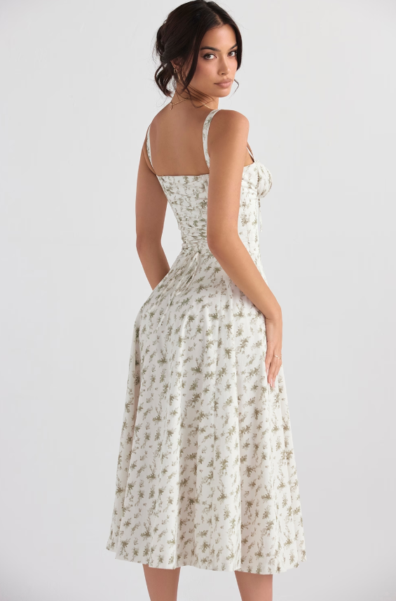 Dress Hire Australia [brand_name] Carmen Garden Print Bustier Sundress - Dress Loop 