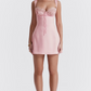 Adriana Rose Satin and Lace Mini Dress