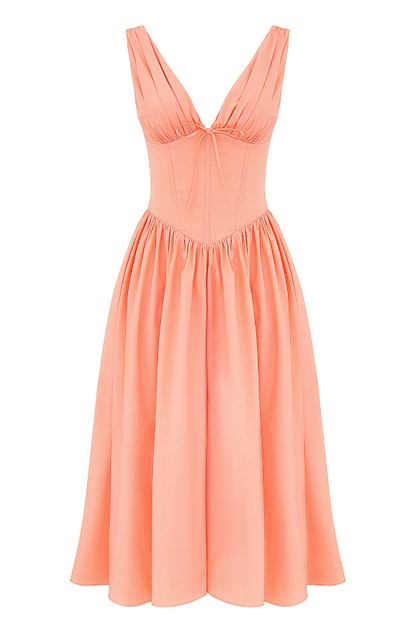 Emmelina Sorbet Cotton Corset Sundress