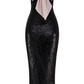 Dress Hire Australia [brand_name] Black Sequin Strapless Bow Dress - Momentary Wardrobe 