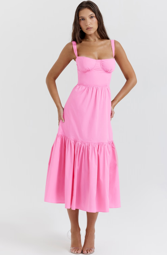 Elia French Pink Midi Sundress