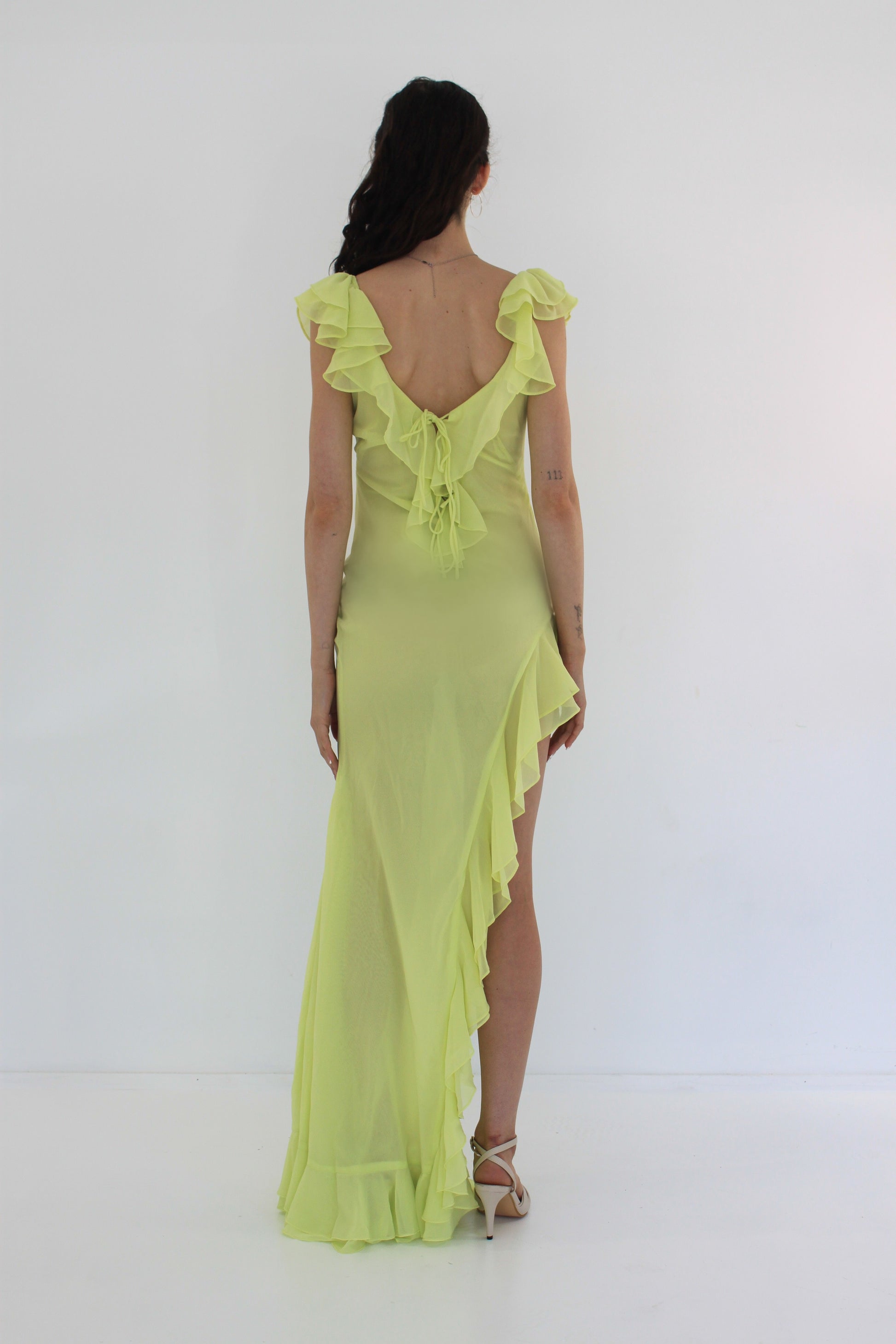 Dress Hire Australia [brand_name] Ilda Spice Lime Maxi Dress - Momentary Wardrobe 