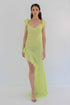 Dress Hire Australia [brand_name] Ilda Spice Lime Maxi Dress - Momentary Wardrobe 
