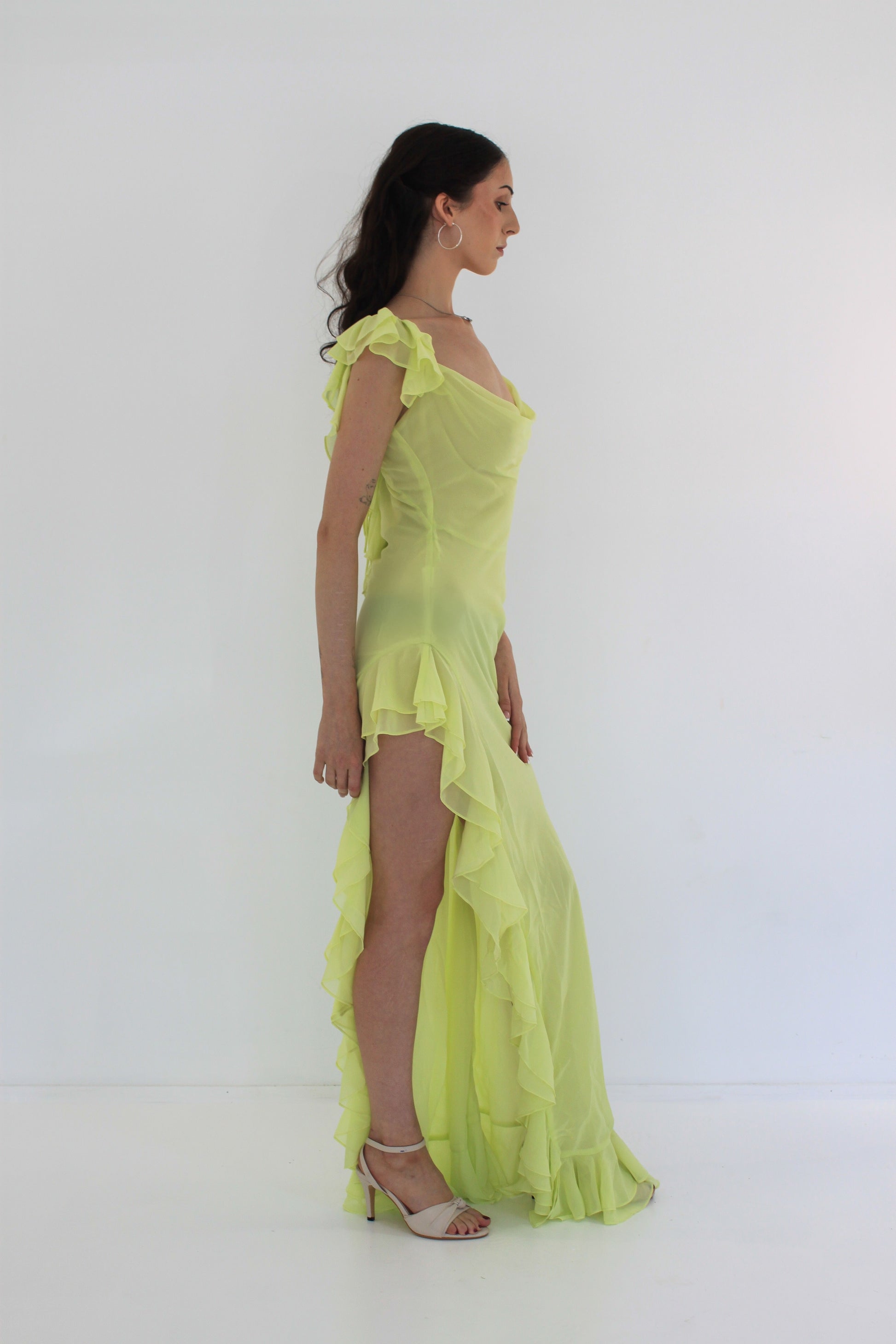 Dress Hire Australia [brand_name] Ilda Spice Lime Maxi Dress - Momentary Wardrobe 