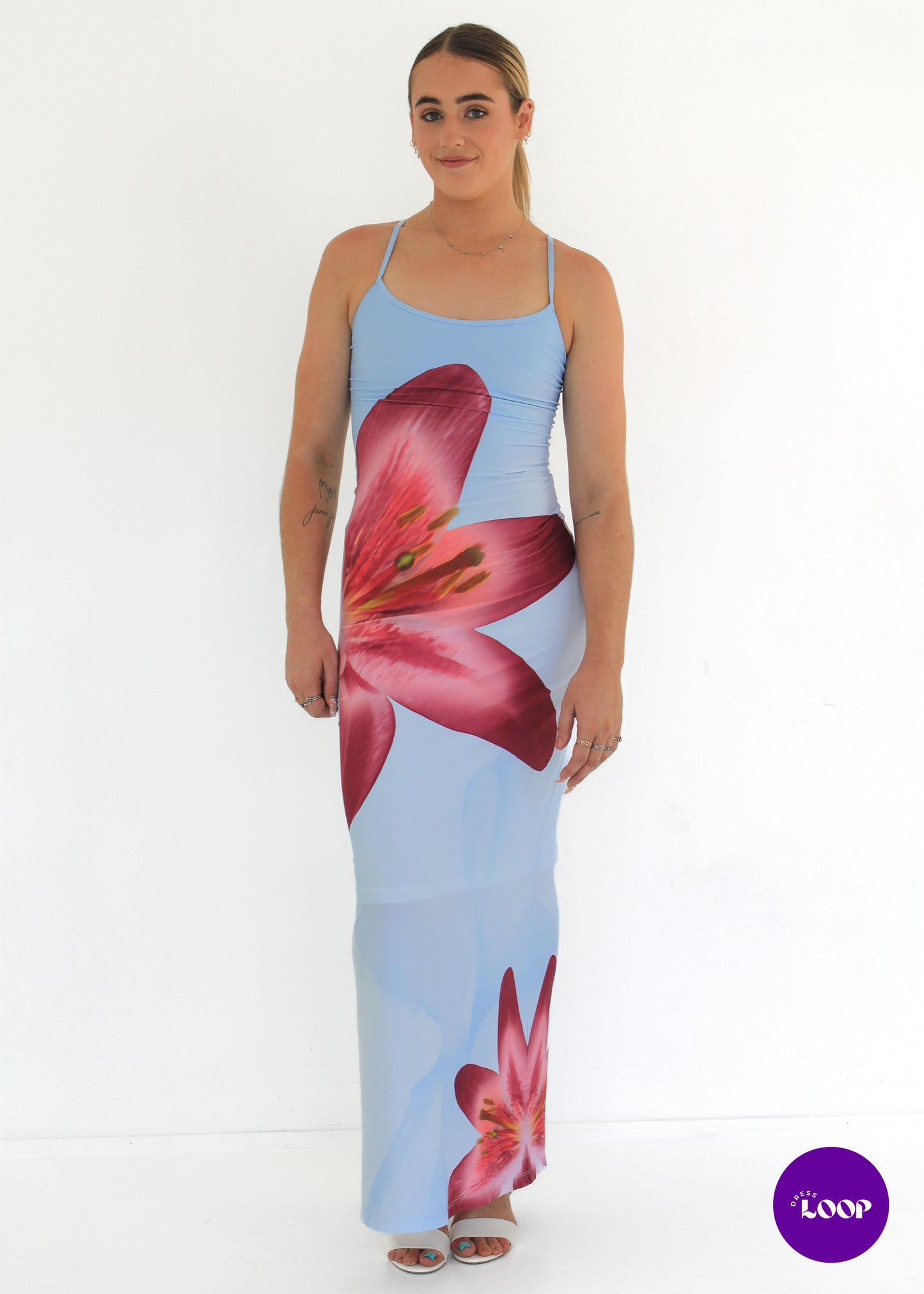 Sky Lily Slip Dress