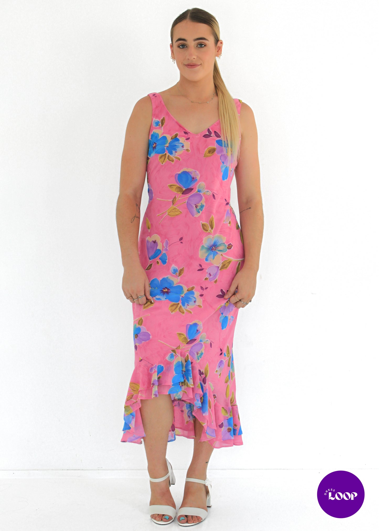 Vintage Joi Pink Fairy Midi Dress