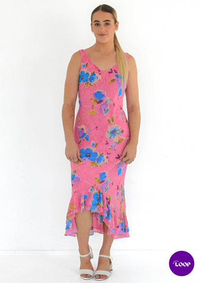 Vintage Joi Pink Fairy Midi Dress