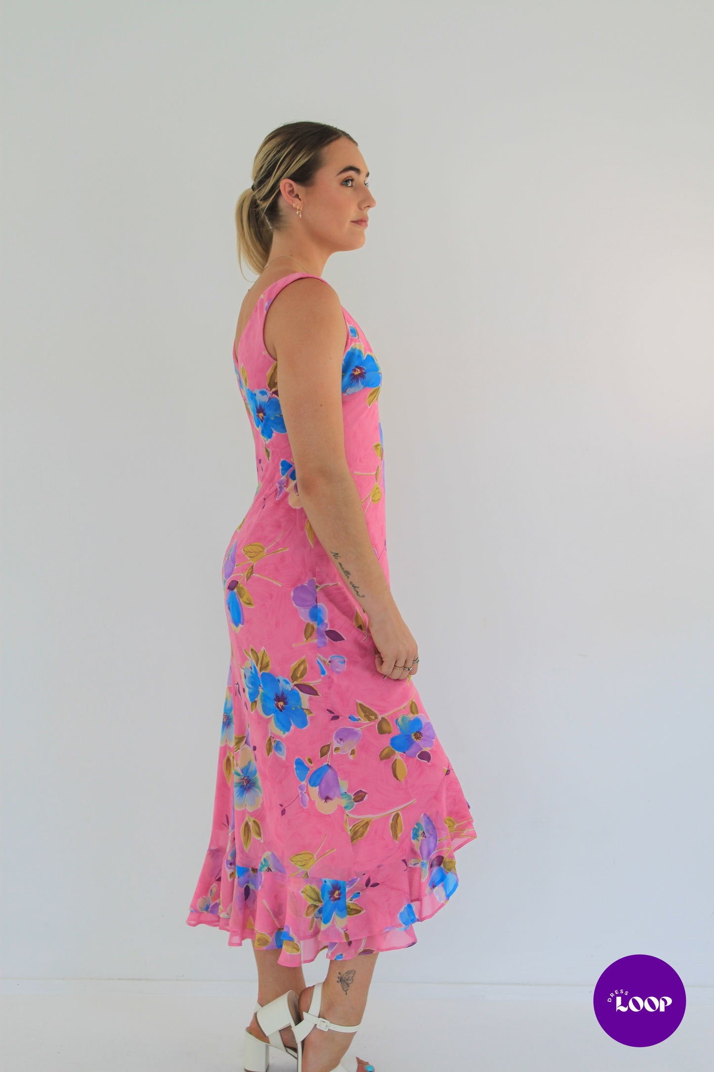 Vintage Joi Pink Fairy Midi Dress