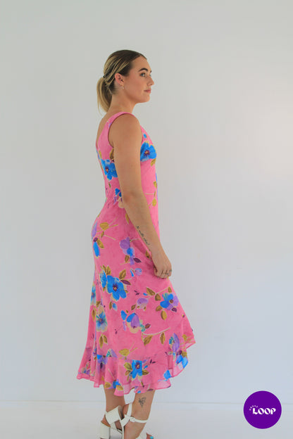 Vintage Joi Pink Fairy Midi Dress