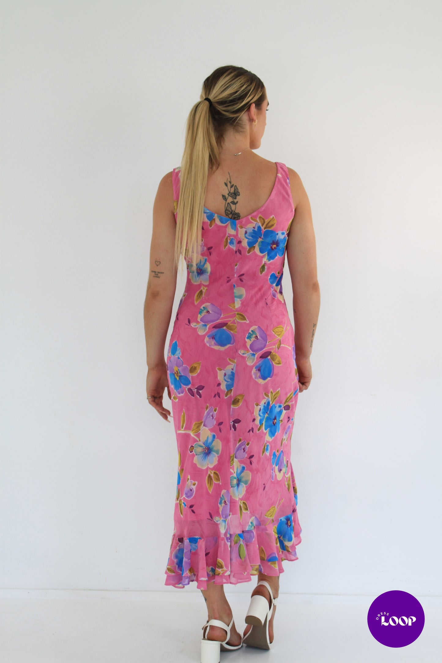 Vintage Joi Pink Fairy Midi Dress