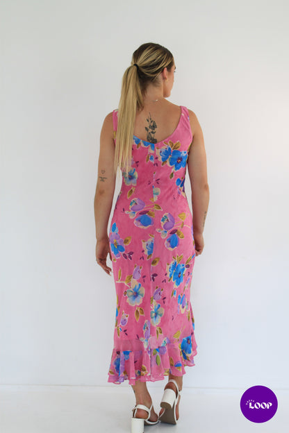 Vintage Joi Pink Fairy Midi Dress