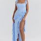 Dress Hire Australia [brand_name] Ariela Soft Blue Ruffle Maxi Dress - Momentary Wardrobe 
