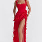 Dress Hire Australia [brand_name] Ariela Cherry Ruffle Maxi Dress - Momentary Wardrobe 