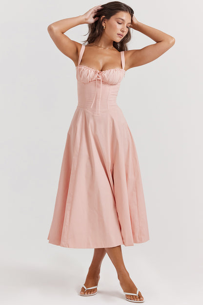 Carmen Baby Pink Bustier Dress - Momentary Wardrobe