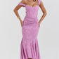 Dress Hire Australia [brand_name] Cesca Rose Pink Floral Maxi Dress - Momentary Wardrobe 