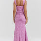 Dress Hire Australia [brand_name] Cesca Rose Pink Floral Maxi Dress - Momentary Wardrobe 
