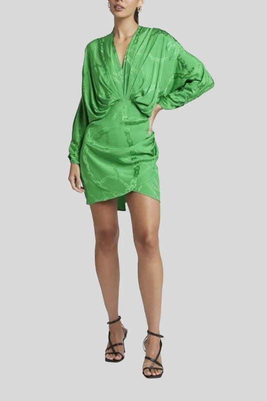 Dress Hire Australia [brand_name] Chloe Batwing Long Sleeve Mini Dress - Momentary Wardrobe 
