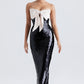 Dress Hire Australia [brand_name] Black Sequin Strapless Bow Dress - Momentary Wardrobe 