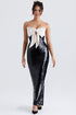 Dress Hire Australia [brand_name] Black Sequin Strapless Bow Dress - Momentary Wardrobe 