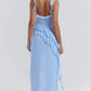 Dress Hire Australia [brand_name] Ariela Soft Blue Ruffle Maxi Dress - Momentary Wardrobe 