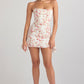 Dress Hire Australia [brand_name] JASMINE Rose Print Draped Strapless Corset Dress - Momentary Wardrobe 