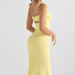 Dress Hire Australia [brand_name] Soren Buttercup Cutout Midi Dress - Momentary Wardrobe 