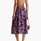 Tiggy Bow Midi Dress in Spliced Paisley