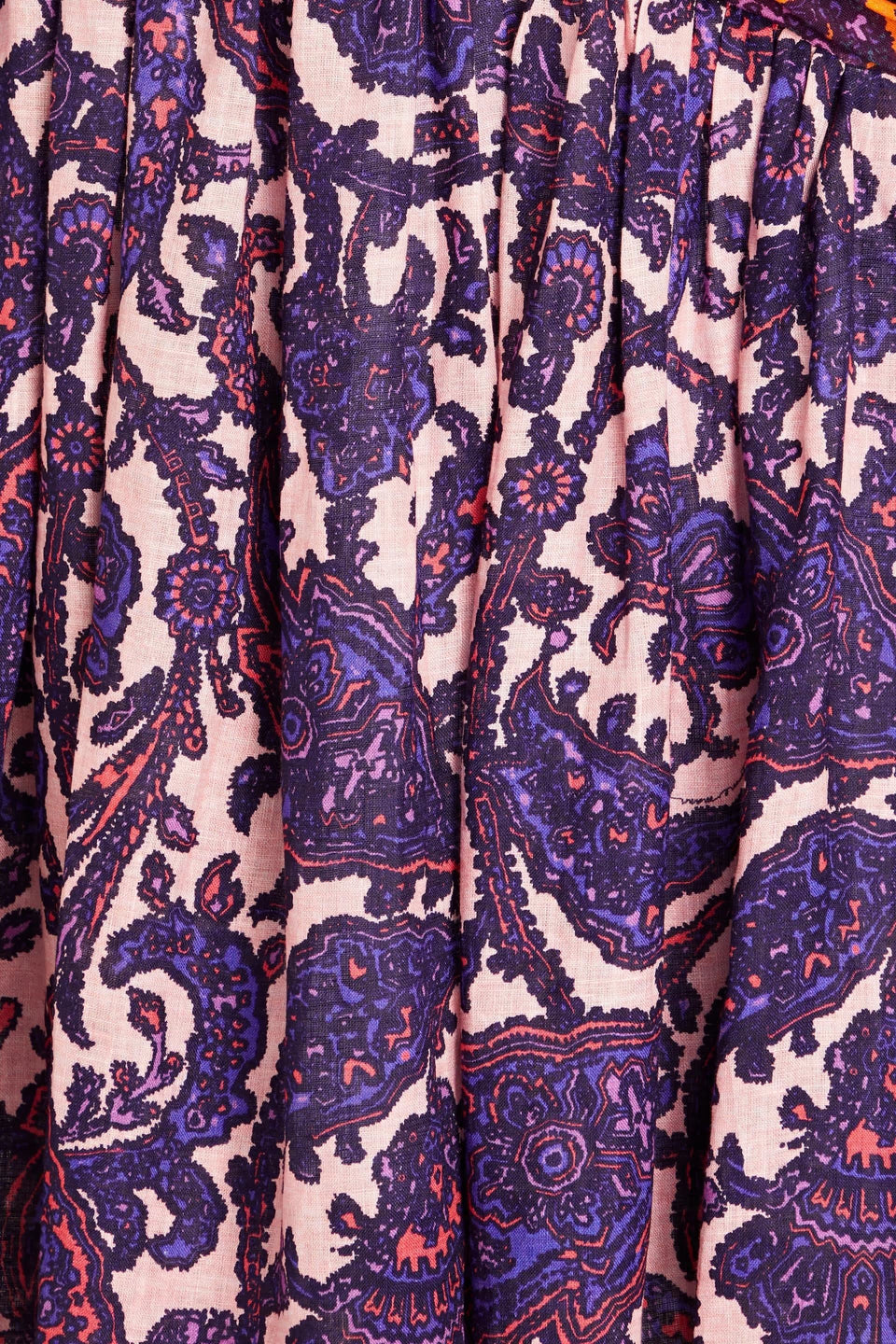 Tiggy Bow Midi Dress in Spliced Paisley